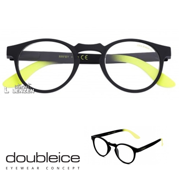 Picture of DOUBLEICE ROUND DEMI FLUO BLACK YELLOW