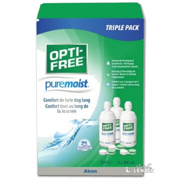 Picture of OPTI FREE - PURE MOIST - 3 x 300ML 